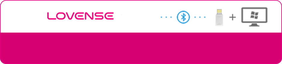 Any Lovense toy connects directly to Windows PC <br> using a Lovense USB Bluetooth Adapter