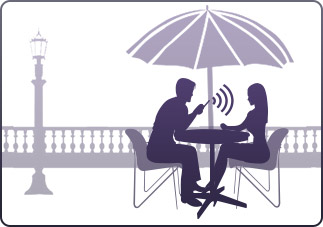 Puoi usare Hush per giocare in pubblico.